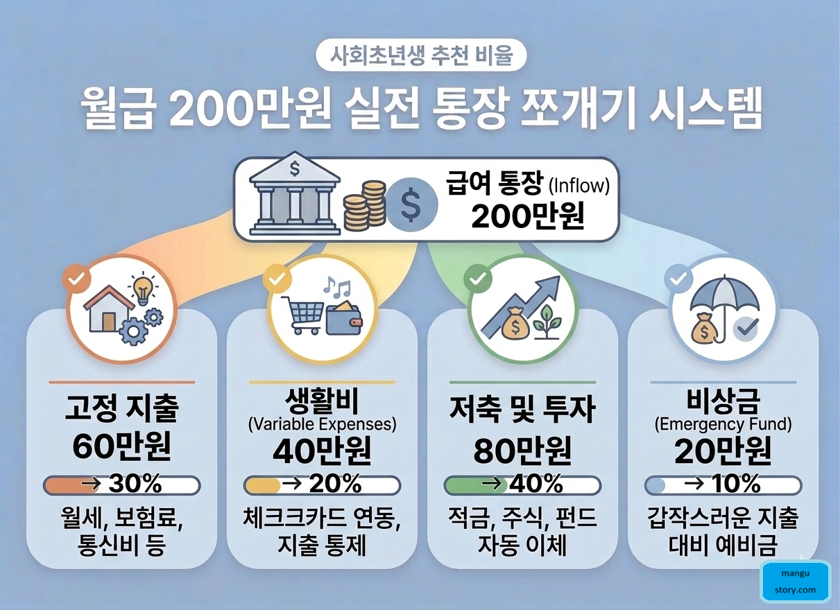 사회초년생 통장 쪼개기 가이드