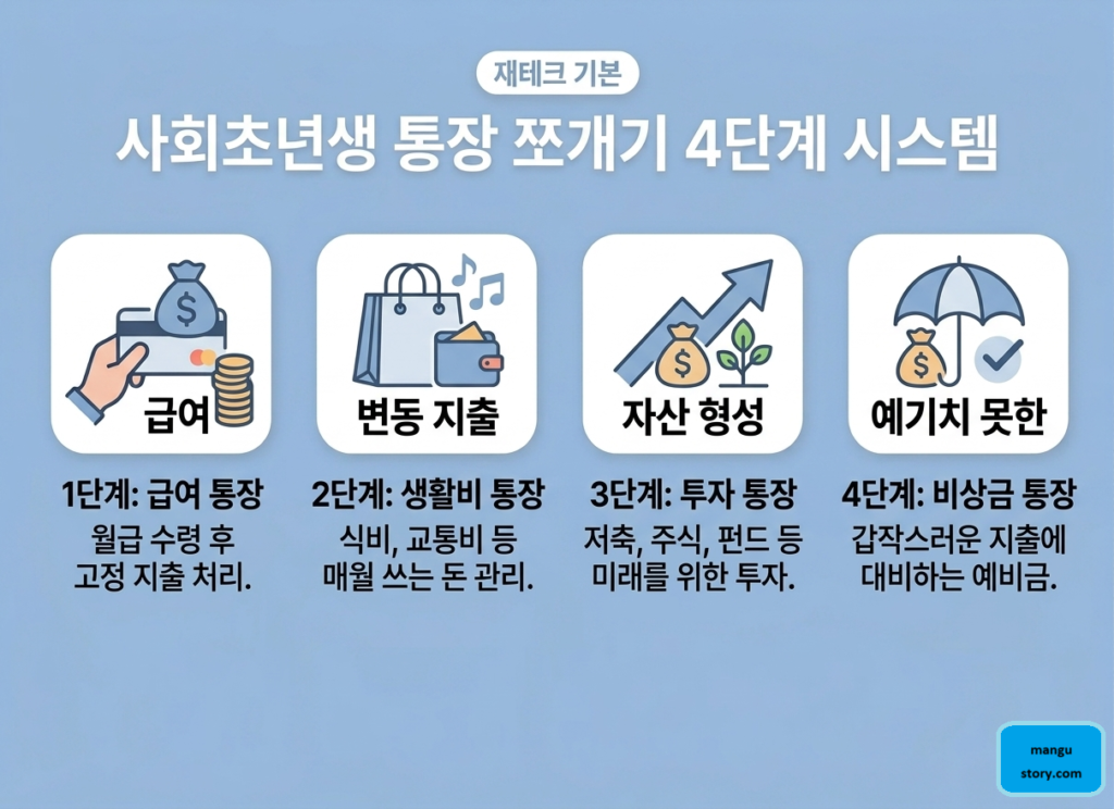 사회초년생 통장쪼개기 4단계 가이드