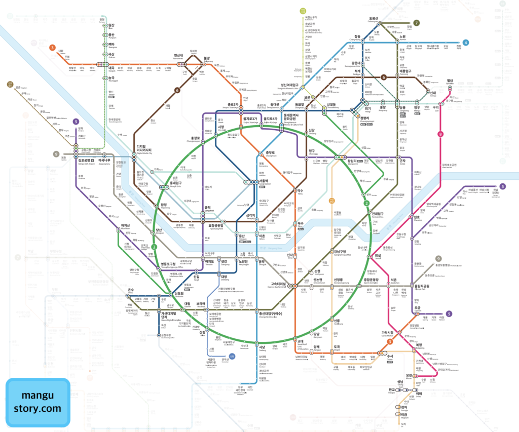 서울기후동행카드 지하철 노선도 확인